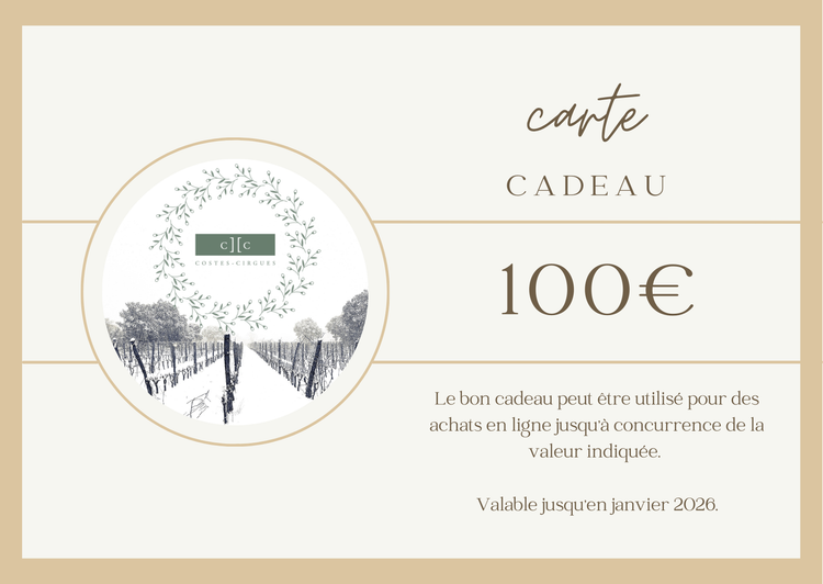 Carte Cadeau 100 €