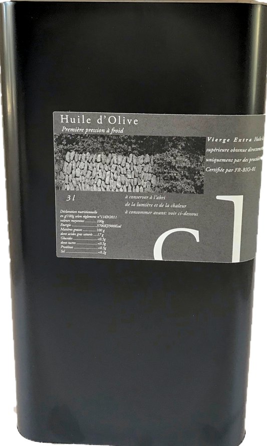 Huile d'Olive Bio - 3l bidon